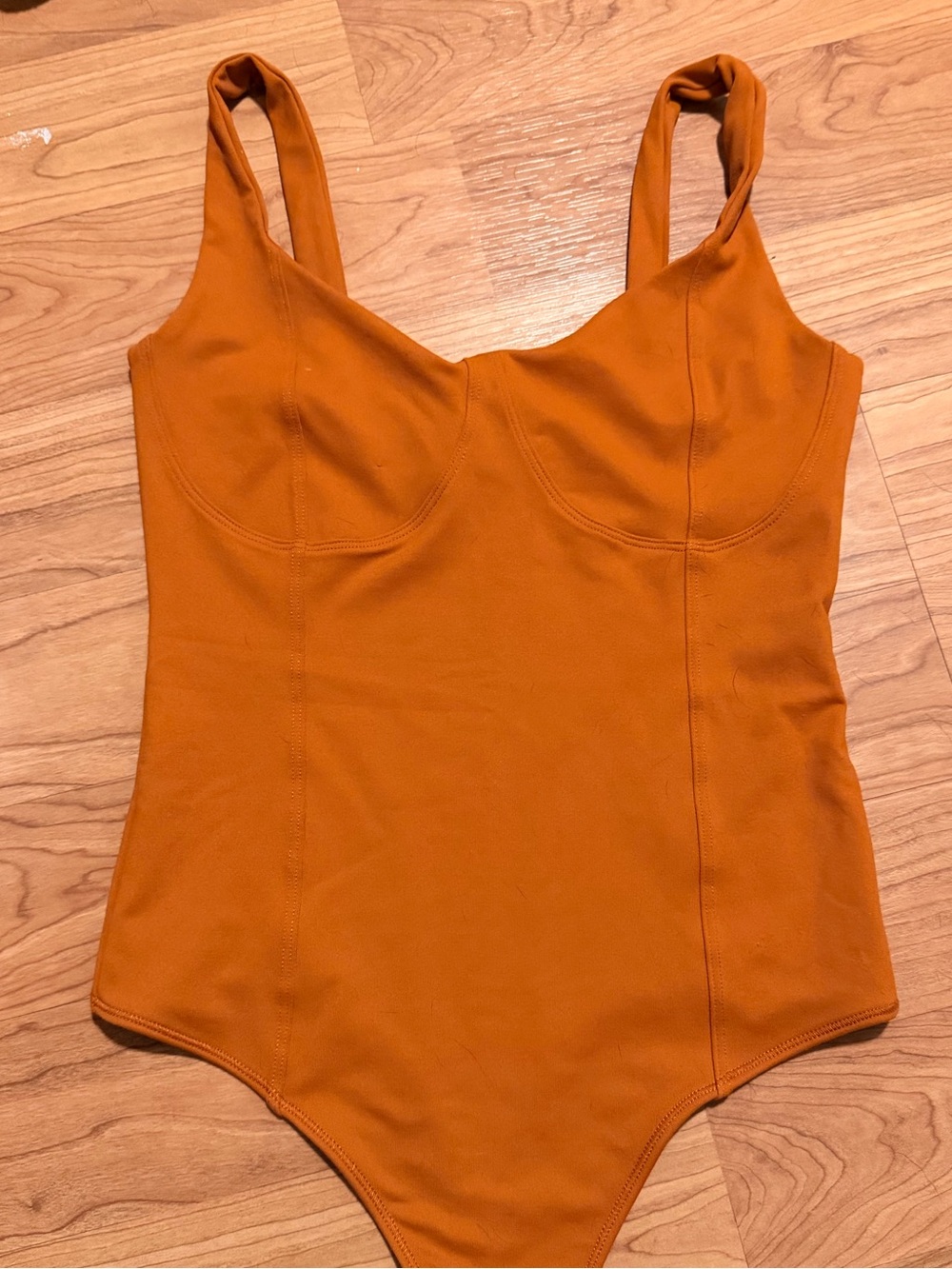 Girls' Rust Orange One-Piece Bodysuit